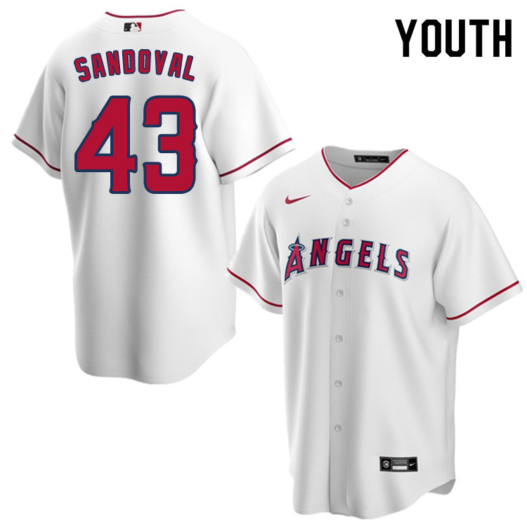 Nike Youth #43 Patrick Sandoval Los Angeles Angels Baseball Jerseys Sale-White